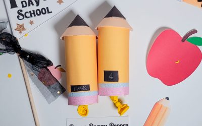 Pencil Confetti Poppers for the First Day of School